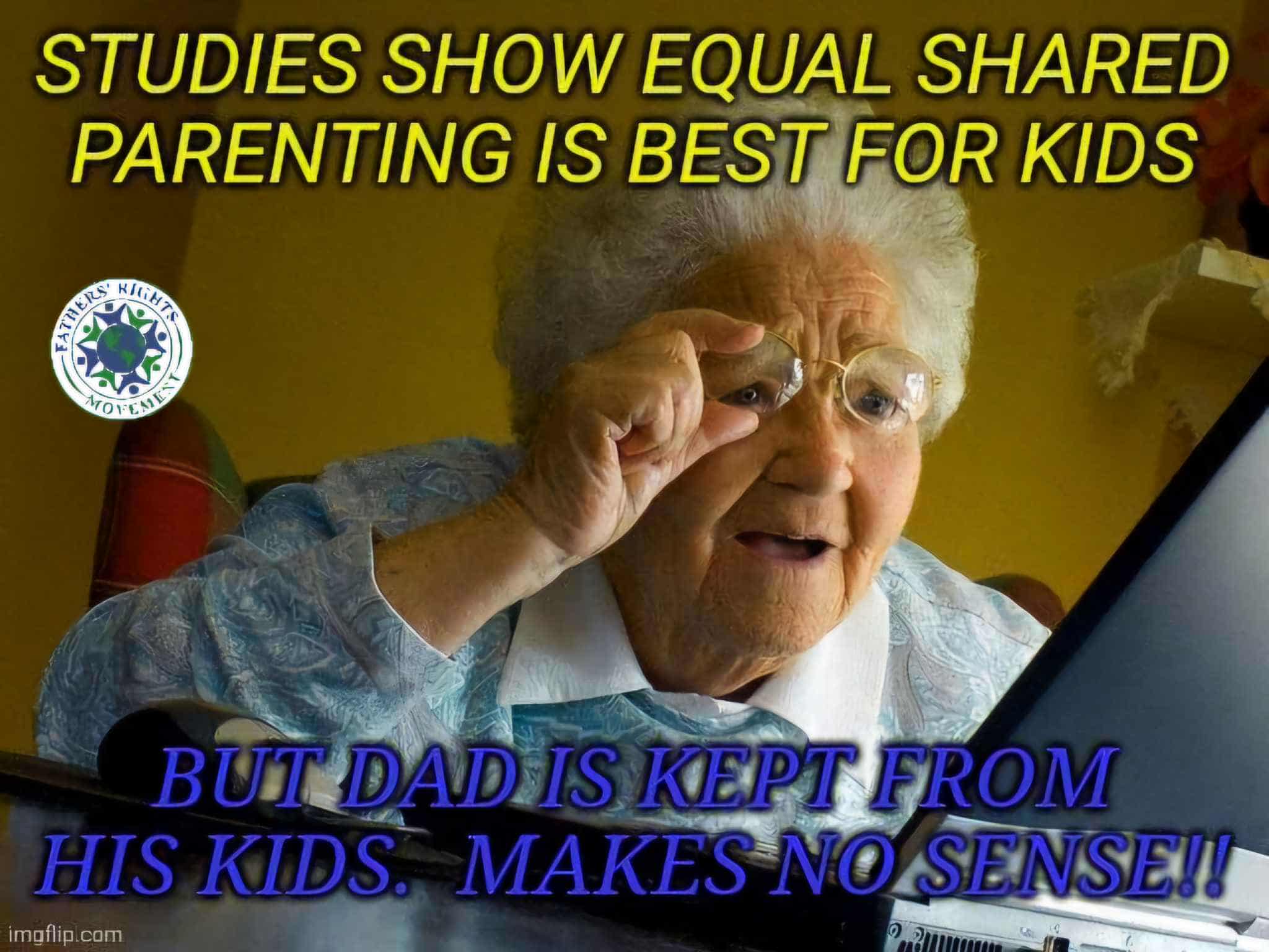 Gli studi dimostrano che la genitorialità condivisa è la cosa migliore per i bambini.
Ma il papà viene tenuto lontano dai suoi figli.
Non ha senso!!!